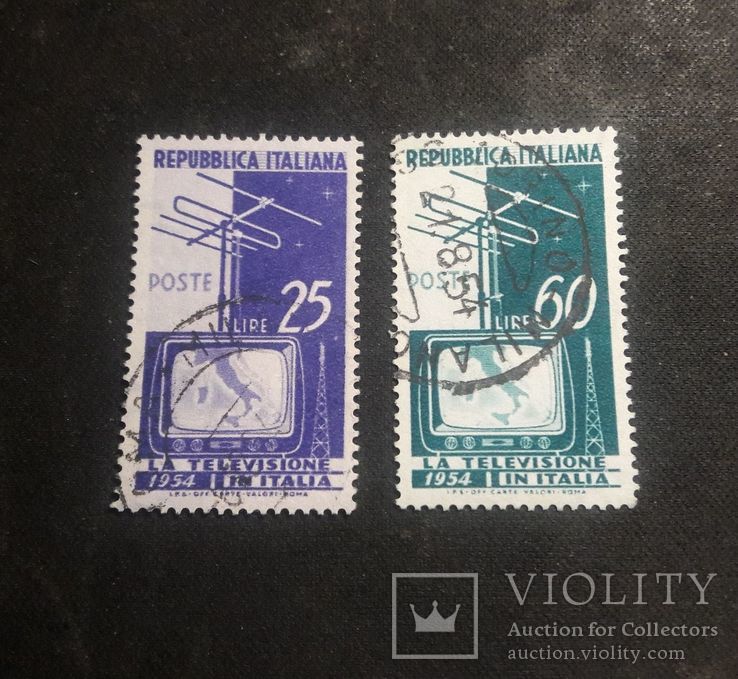 Серия марок Италии 1954 г. №2, фото №2