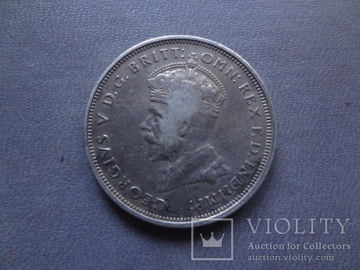 1 флорин 1927 Австралия  серебро  (Ж.4.4)~, фото №3