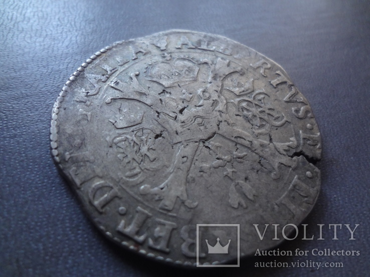 Талер 1718 Патагон  серебро  (Ж.5.13)~, фото №3