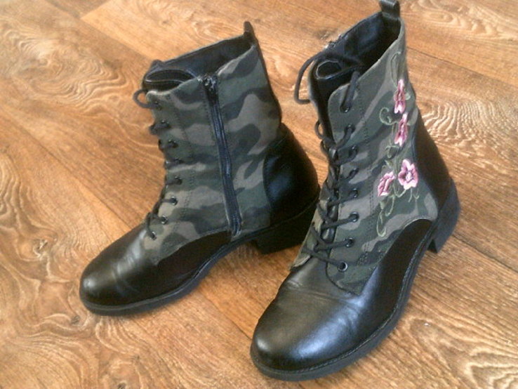 Graceland - камуфляж стильные ботинки разм.38, фото №6