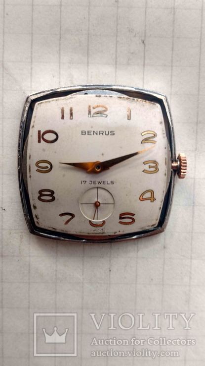 Наручний годинник Benrus, mod. DN21, 17 jewels., фото №3