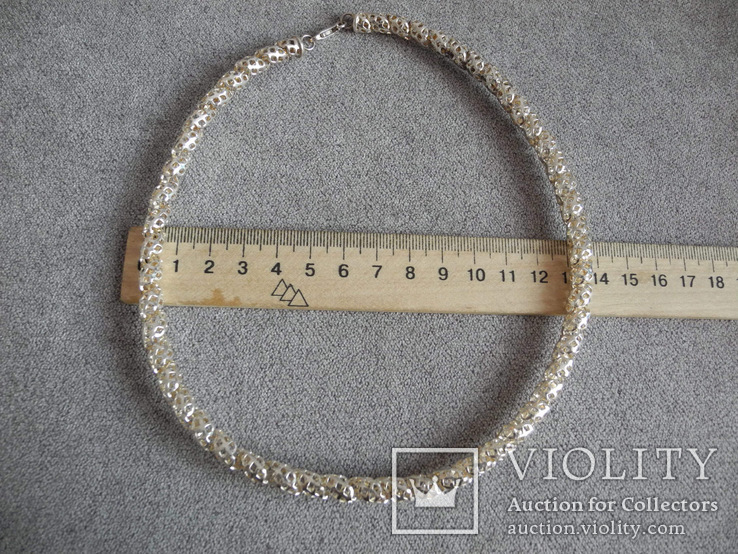 Серебряное ожерелье (серебро 925 пр, вес 29 гр), фото №8