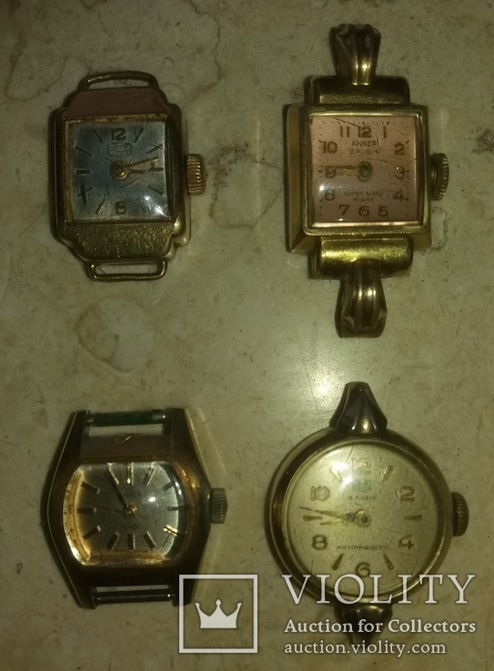 Женские позолоченные Часы UMF RULA, ANKER (Германия) и Citizen 40-70 Годов, фото №2