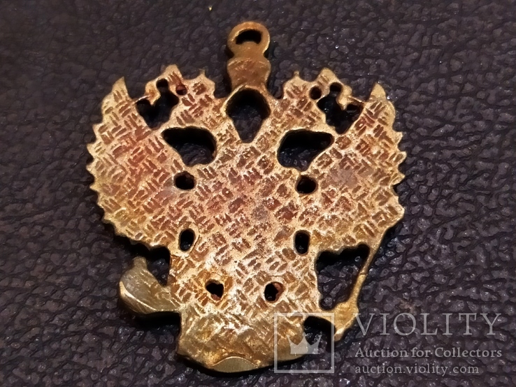 Орел Двухглавый брелок бронза коллекционная миниатюра, фото №6