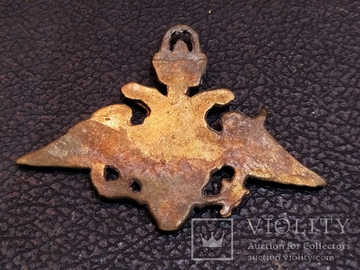Двухглавый Орел брелок бронза коллекционная миниатюра, фото №6