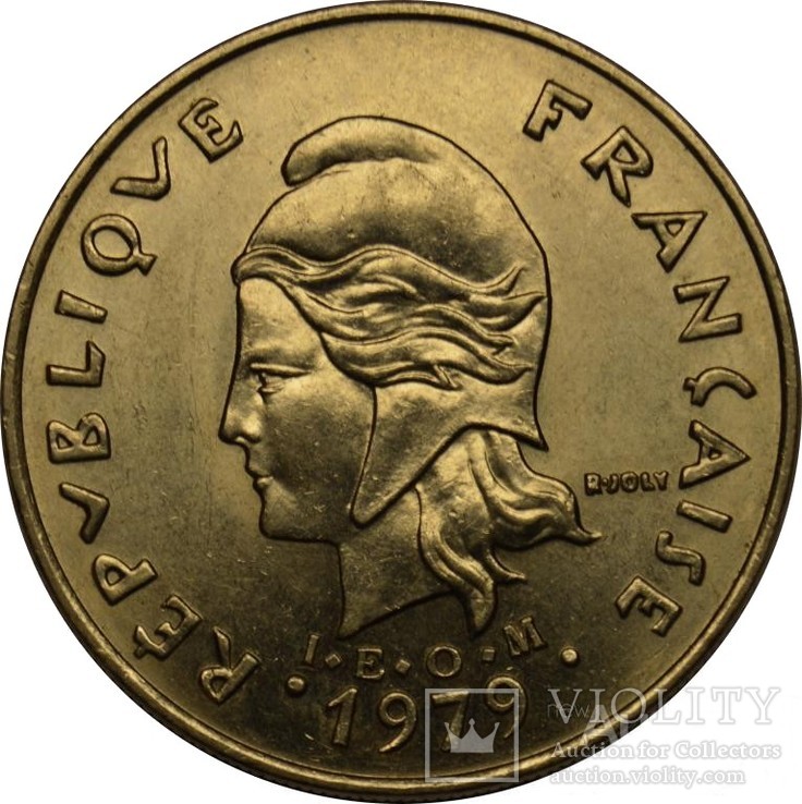 Французская Полинезия. 20 франков 1979 г. UNC, фото №2