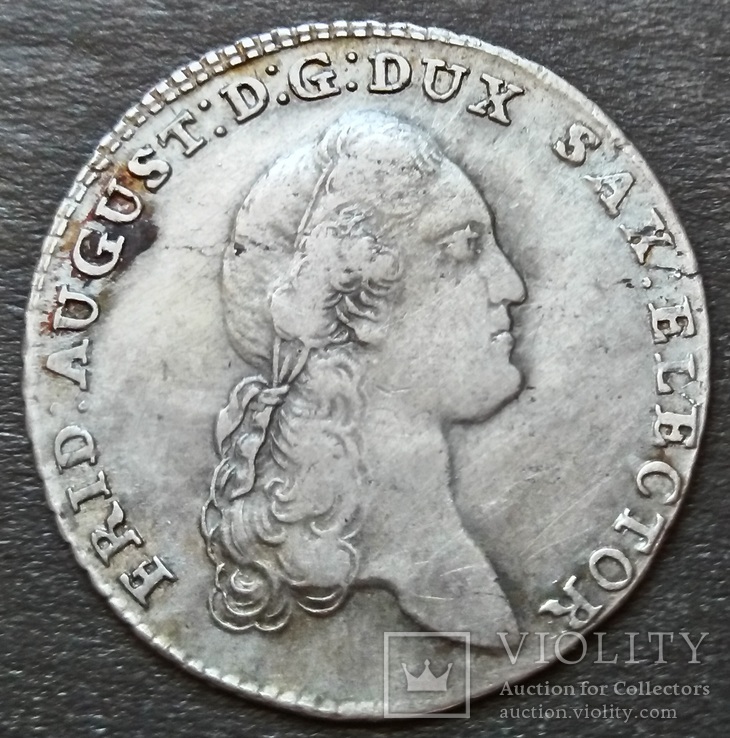 1/3 талера, 1789 год, серебро, Саксония