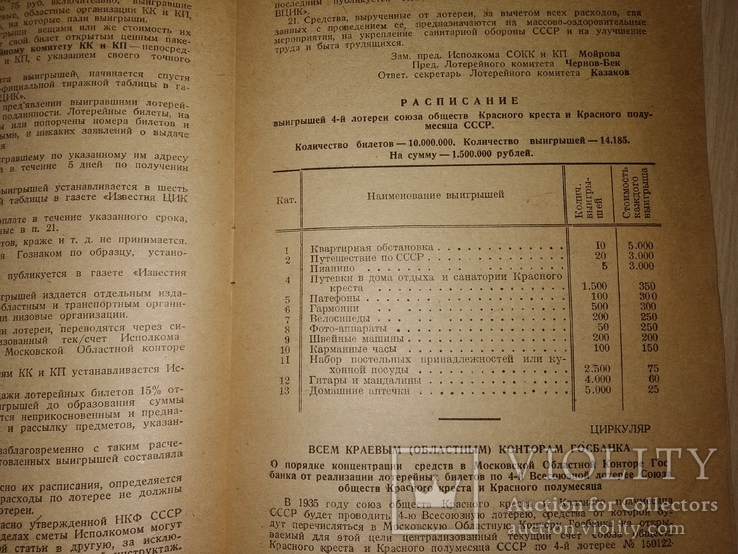 1933 инструкция 4 я всесоюзная лотерея Банк Финансы, фото №6