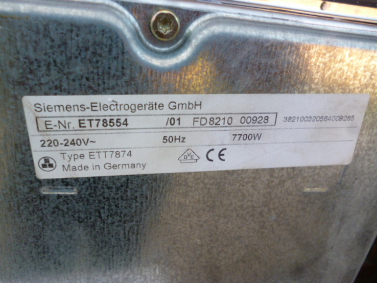 Незалежна електро поверхня SIEMENS FD 8210 з Німеччини, numer zdjęcia 13