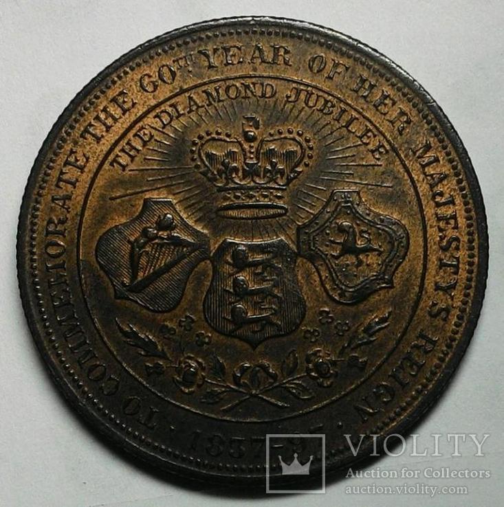 Англия медаль 1897 год, фото №3