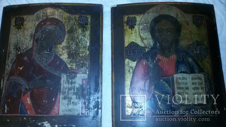 Образы Христа и Богоматери из трехфигурного Деисуса, фото №2