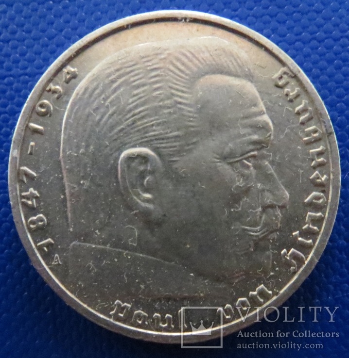 Німеччина 2 марки 1939 рік (А), фото №2