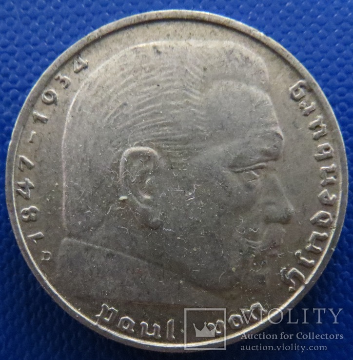 Німеччина 2 марки 1939 рік (D), фото №2