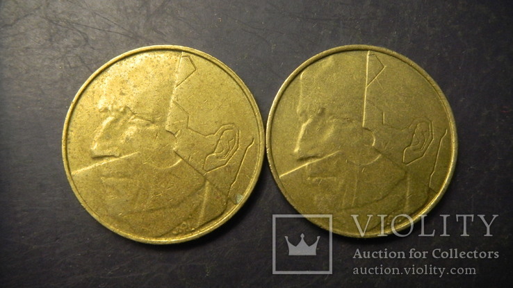 5 франків Бельгія 1992 (два різновиди), фото №3
