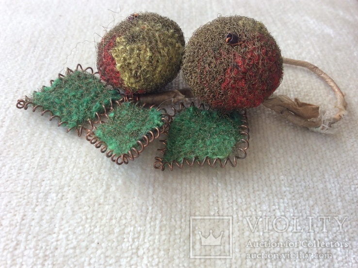 Старые елочные игрушки -стрекоза ,ягодки, фото №7