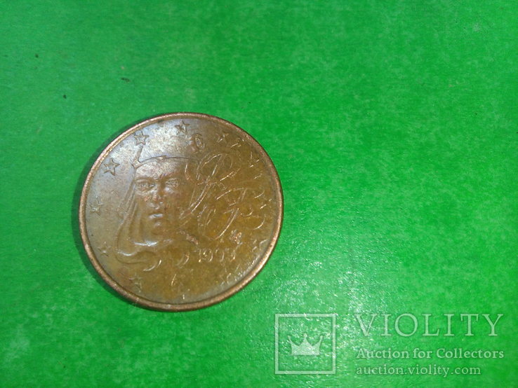 1 евроцент Франция 1999, фото №6