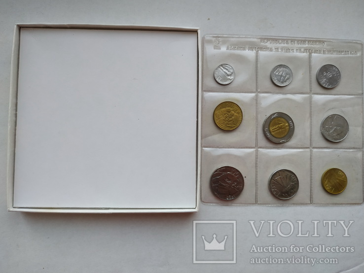 Годовой набор монет,1985 года. Сан-Марино, фото №5