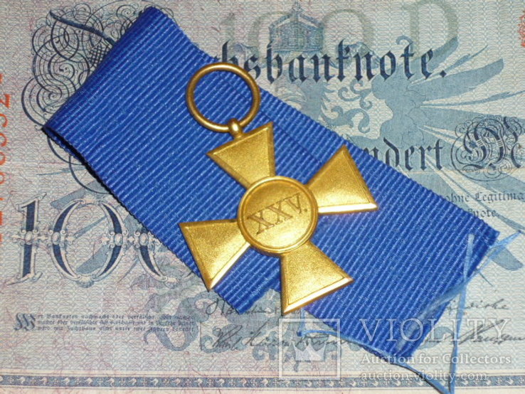 Пруссия .Офицерский крест за 25 лет службы.Идеальный., фото №3