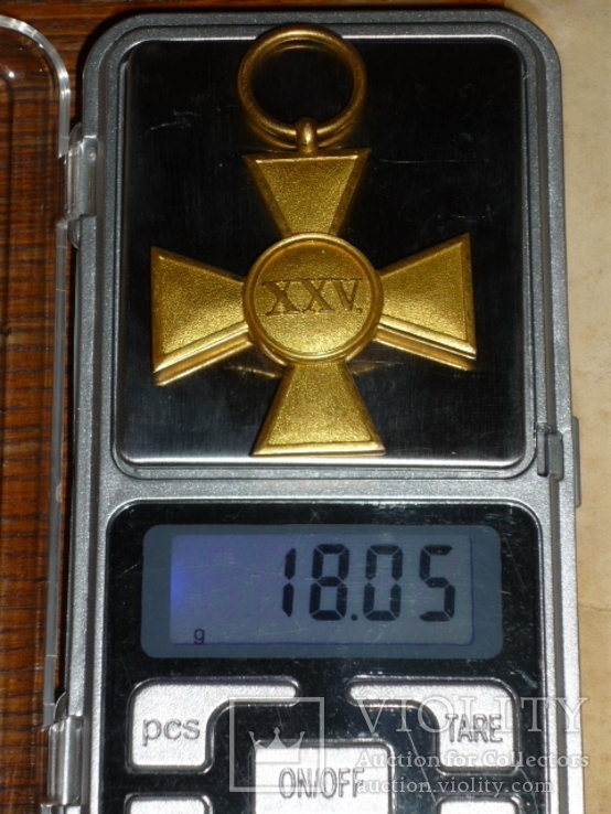 Пруссия .Офицерский крест за 25 лет службы.Идеальный., фото №4