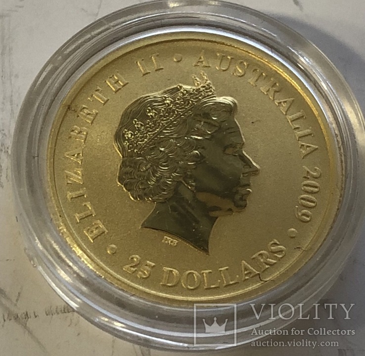 25 $ 2009 год Австралия «Кенгуру» золото 7,78 грамм 999,9’, фото №3