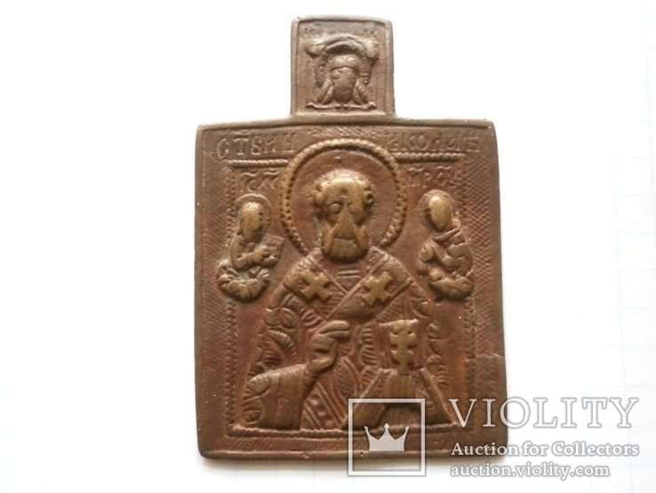 Нательная иконка образок Святой Николай, фото №2