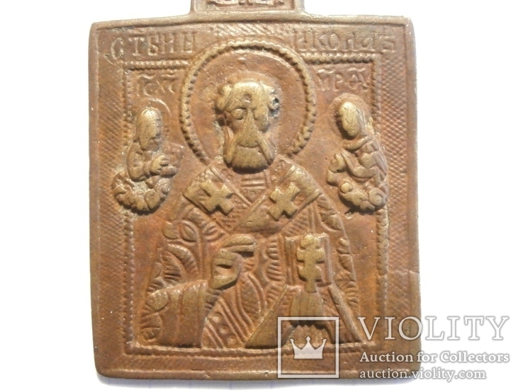 Нательная иконка образок Святой Николай, фото №3