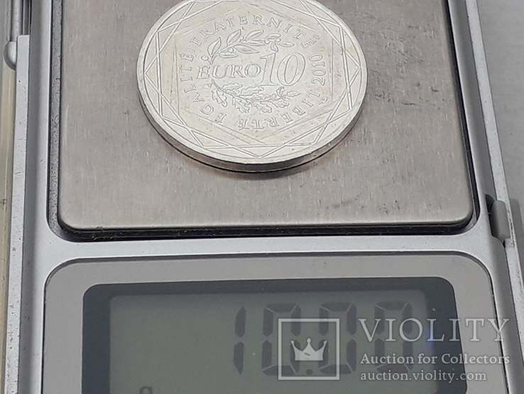 10 евро , 2010 год, регионы Франции, Аквитания, серебро, 0.900, 10 грамм, фото №4