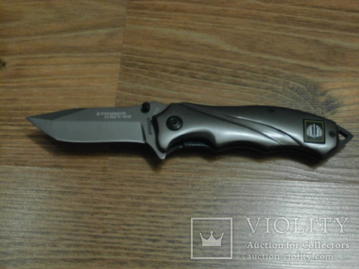Нож тактический Strider Knives U.S.A. Титановое покрытие. Полуавтомат, фото №3