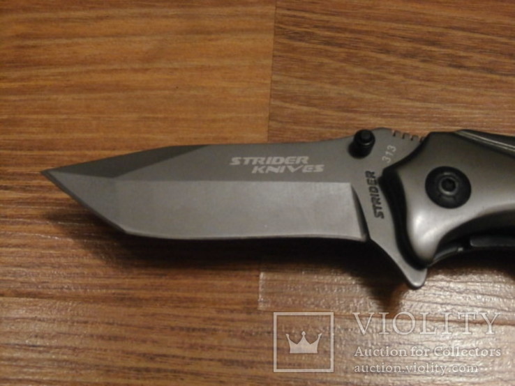 Нож тактический Strider Knives U.S.A. Титановое покрытие. Полуавтомат, фото №4