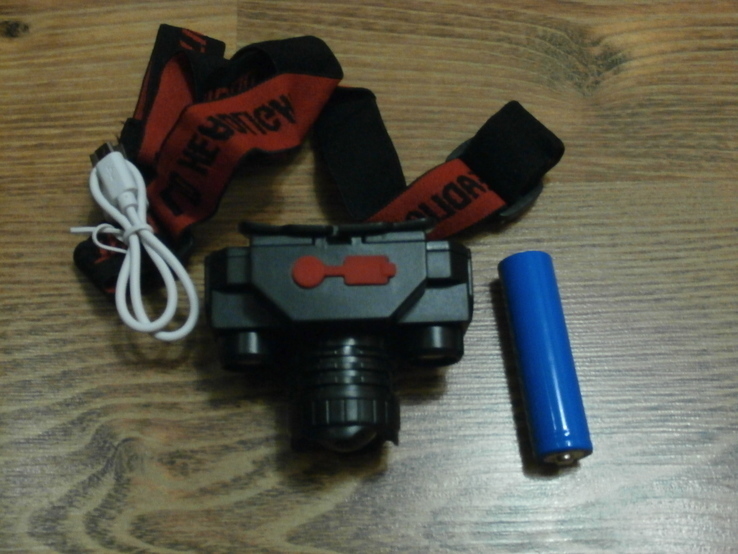 Профессиональный аккумуляторный налобный фонарь POLICE KX1805 CREE-Т6, numer zdjęcia 2