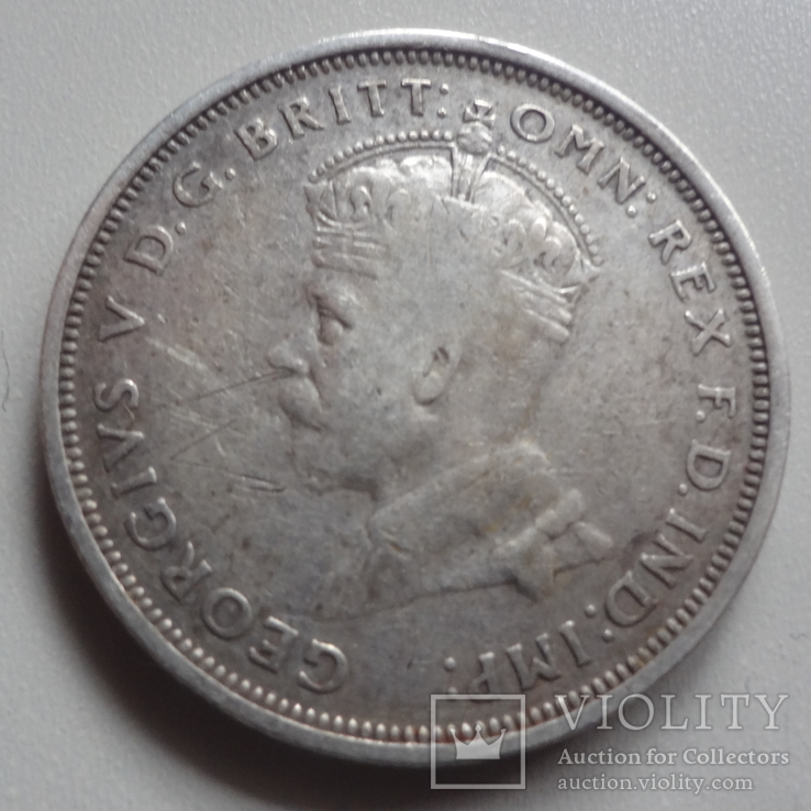 1  флорин 1927 Австралия   серебро     (9.1.2)~, фото №3