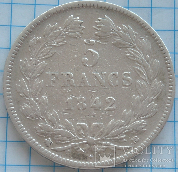  5 франков, Франция, 1842г., фото №3