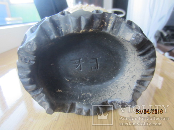 Китайская ваза алабастер клеймо мастера ручная работа, фото №13