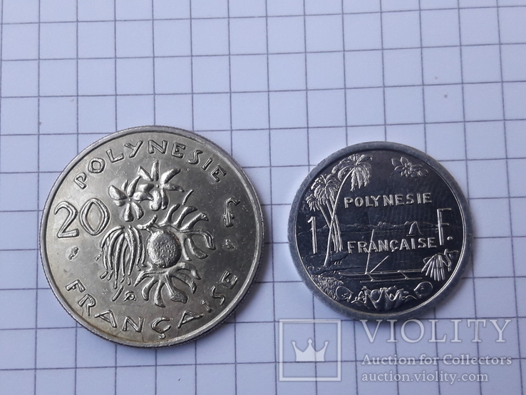 Французская Полинезия  - 2 монеты, фото №2