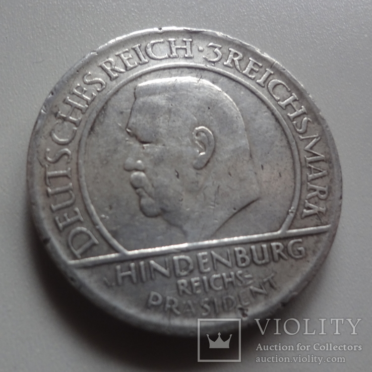 3  марки  1929  Германия  серебро   (9.2.14)~, фото №4