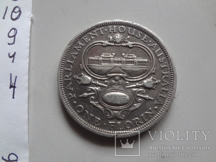 Флорин 1927  Австралия  серебро   (9.4.4)~, фото №5
