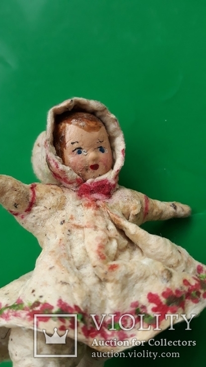 Ёлочная игрушка Девочка  папье-маше, фото №2