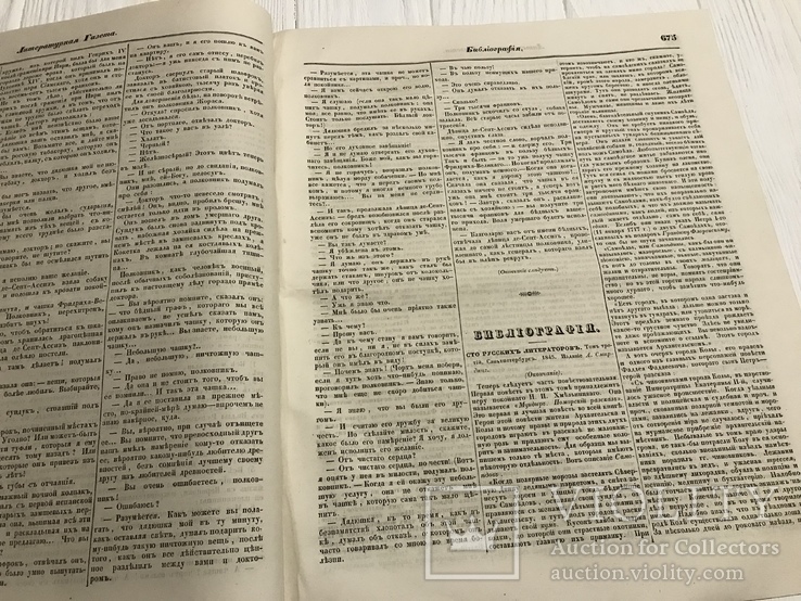 1845 Библиография, 100 русских литераторов, Литературная газета, фото №6