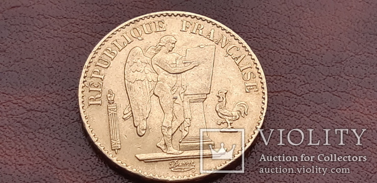 Золото 20 франков 1878 г. Франция, фото №6