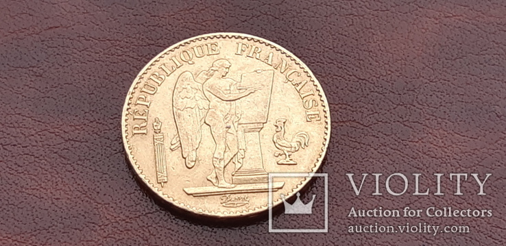 Золото 20 франков 1878 г. Франция, фото №8