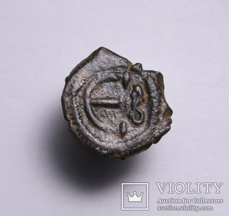 Візантійська імперія, часи Юстиніана І (527-565р.), мідний пентануммій – Епсилон, фото №6