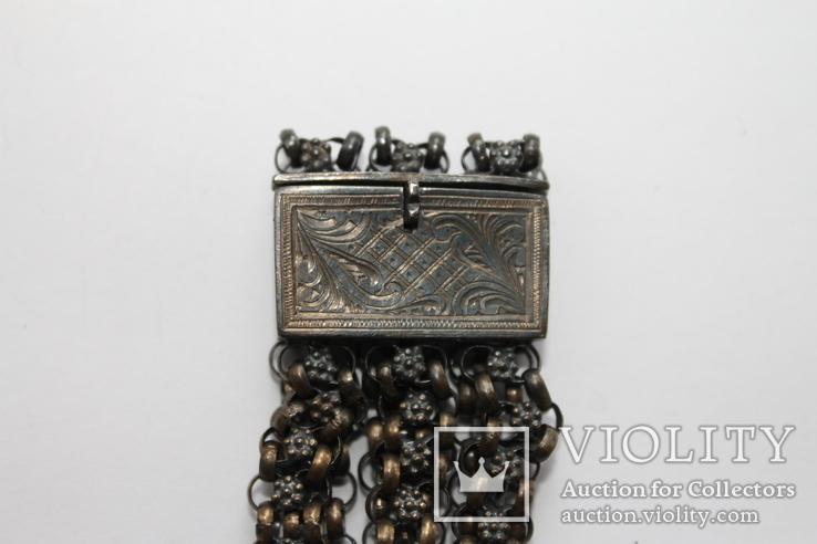 Старинный серебряный браслет, фото №4