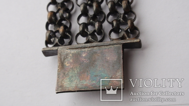 Старинный серебряный браслет, фото №11
