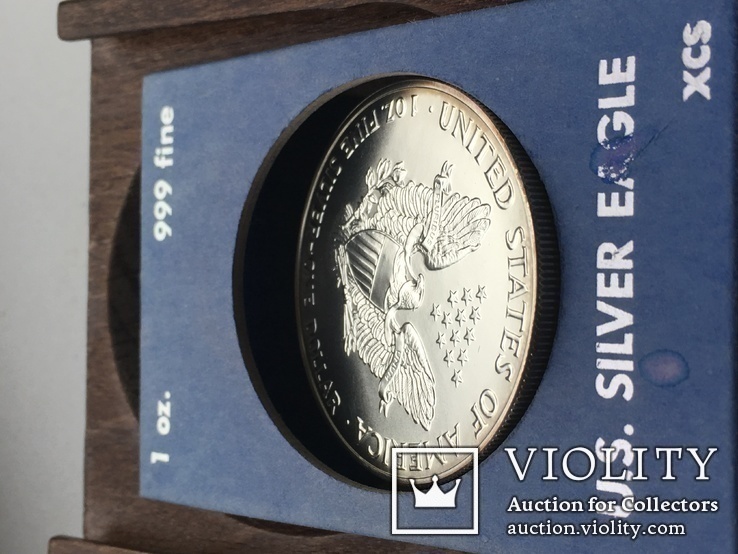 U.S. SILVER EAGLE xcs 1oz. 999fine 1992, фото №8