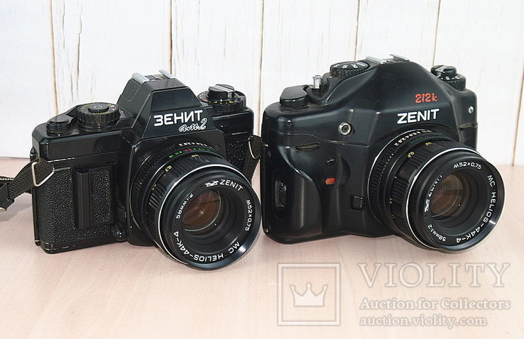 Фотоаппарат Зенит | MC HELIOS - 44 K - 4 (2 камеры + 4 объектива), фото №6