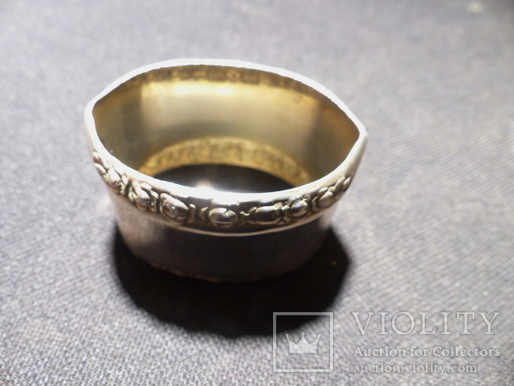 Кольца для салфеток 12шт Rose серебро 800 ANTIKO, фото №4