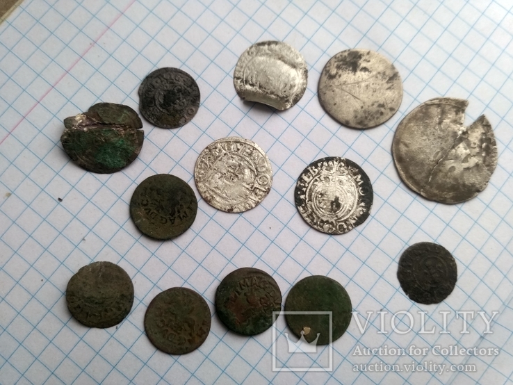 Лот монет средневековья
