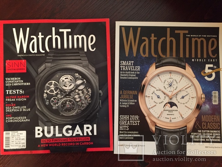 Журналы WatchTime 2018 и австрийский каталог часов, фото №2