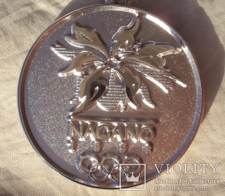 Серебряный жетон Олимпиада в Нагано 1998., фото №4
