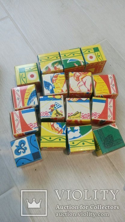Кубики детские , русские сказки с 6 ти сторон . 22 см. коробка, фото №3